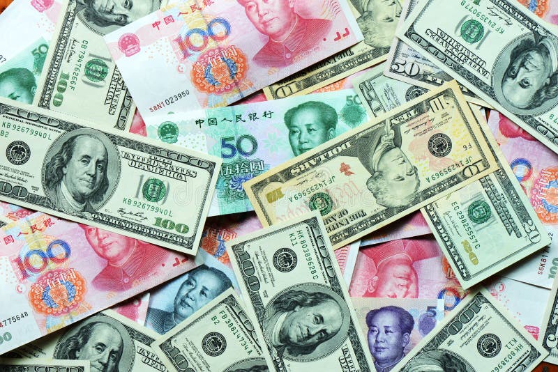 USD和RMB钞票